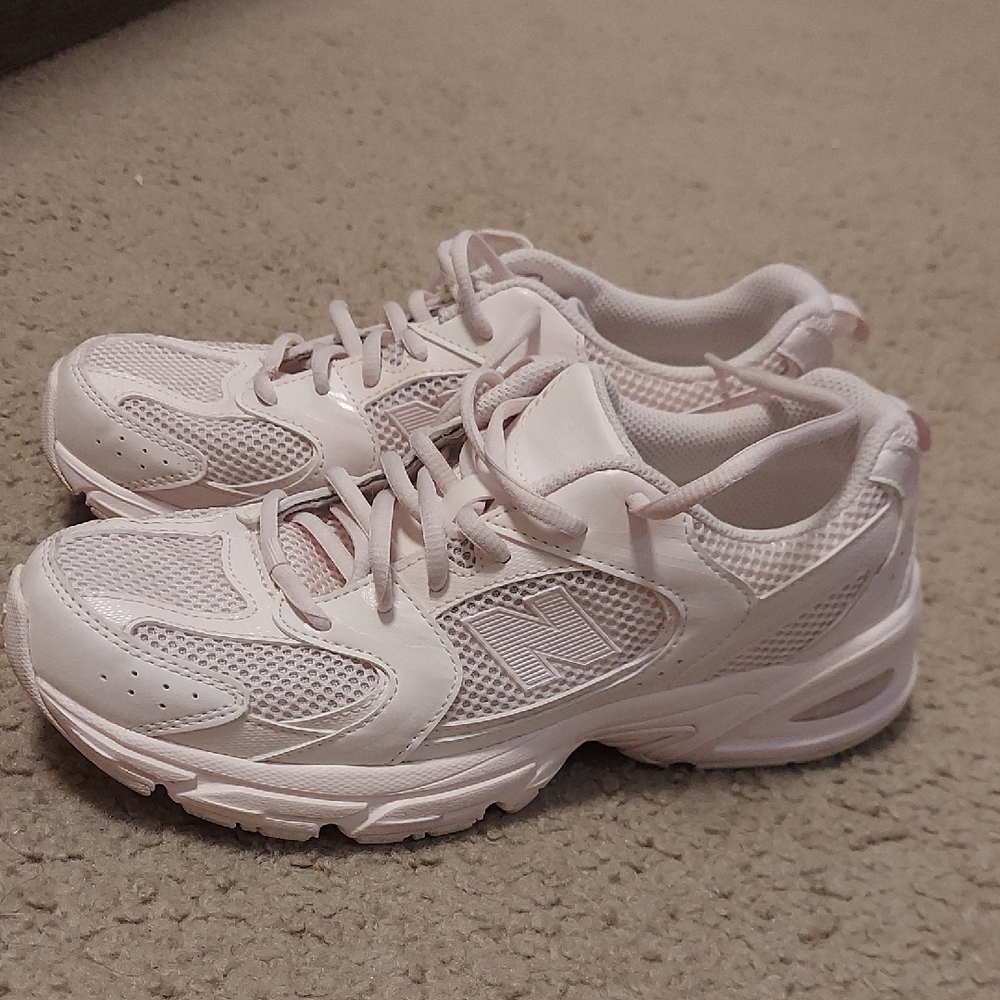 New Balance Women's Light Pink/White Athletic Sneakers